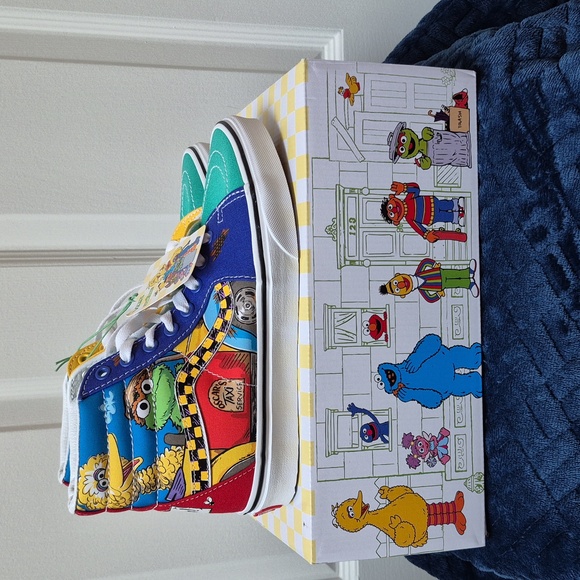 Vans Shoes - Vans X Sesame Street High-Top Sneakers Size 6.5 Men/8 Women! NWT!